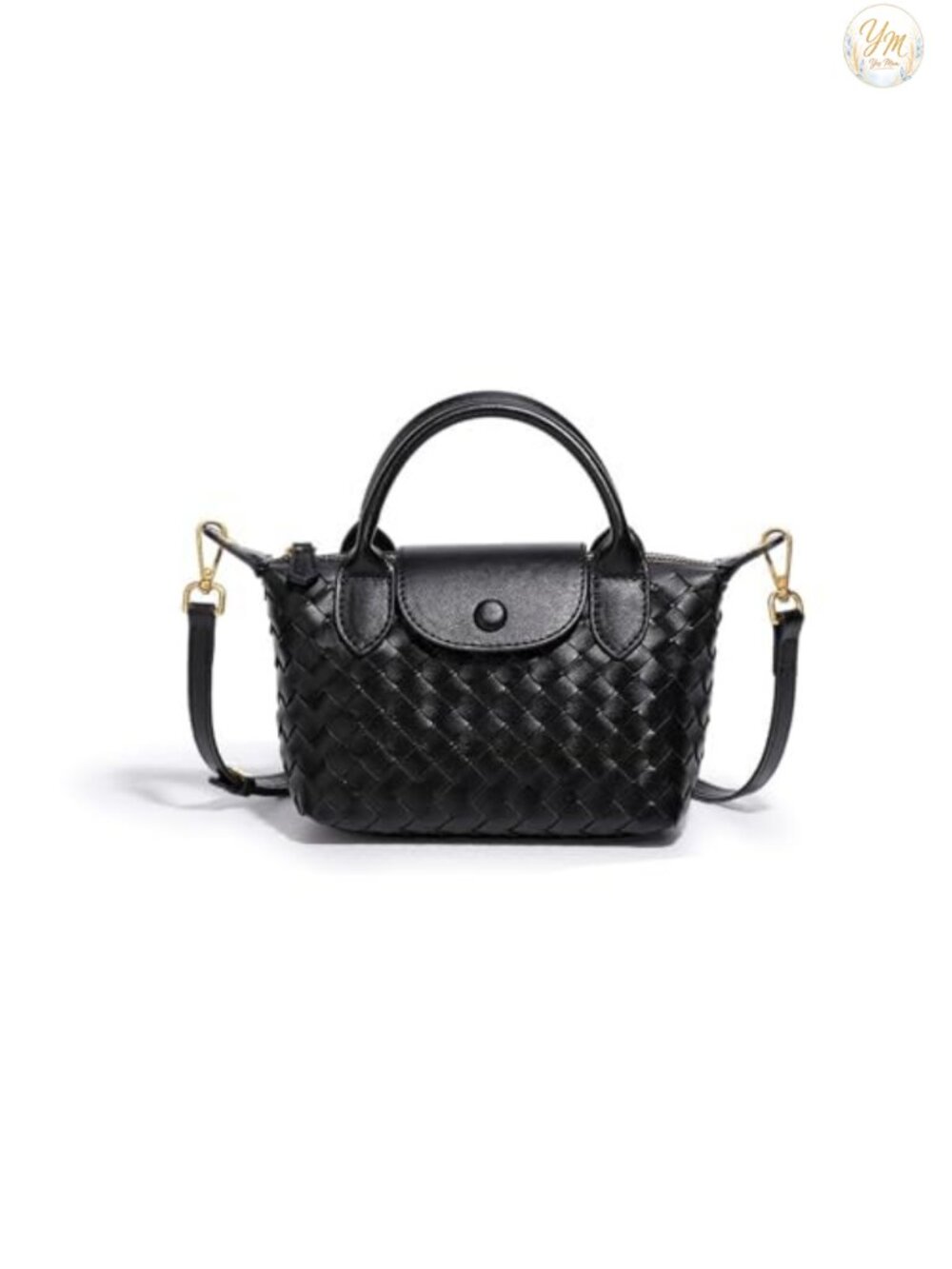 Braided Faux Leather Women's Satchel Handbag Crossbody Shoulder Bag